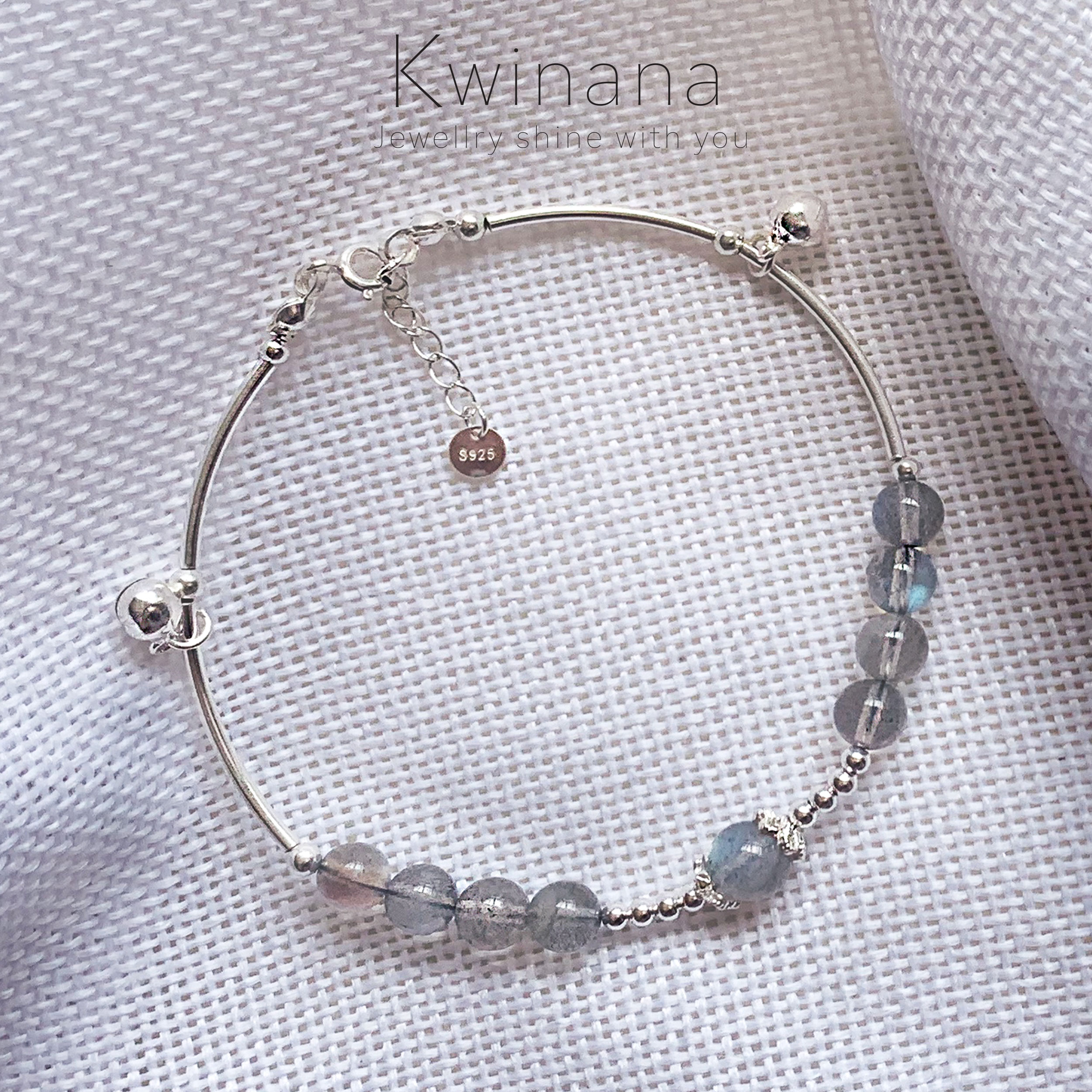 月亮石配 S925 銀鏈