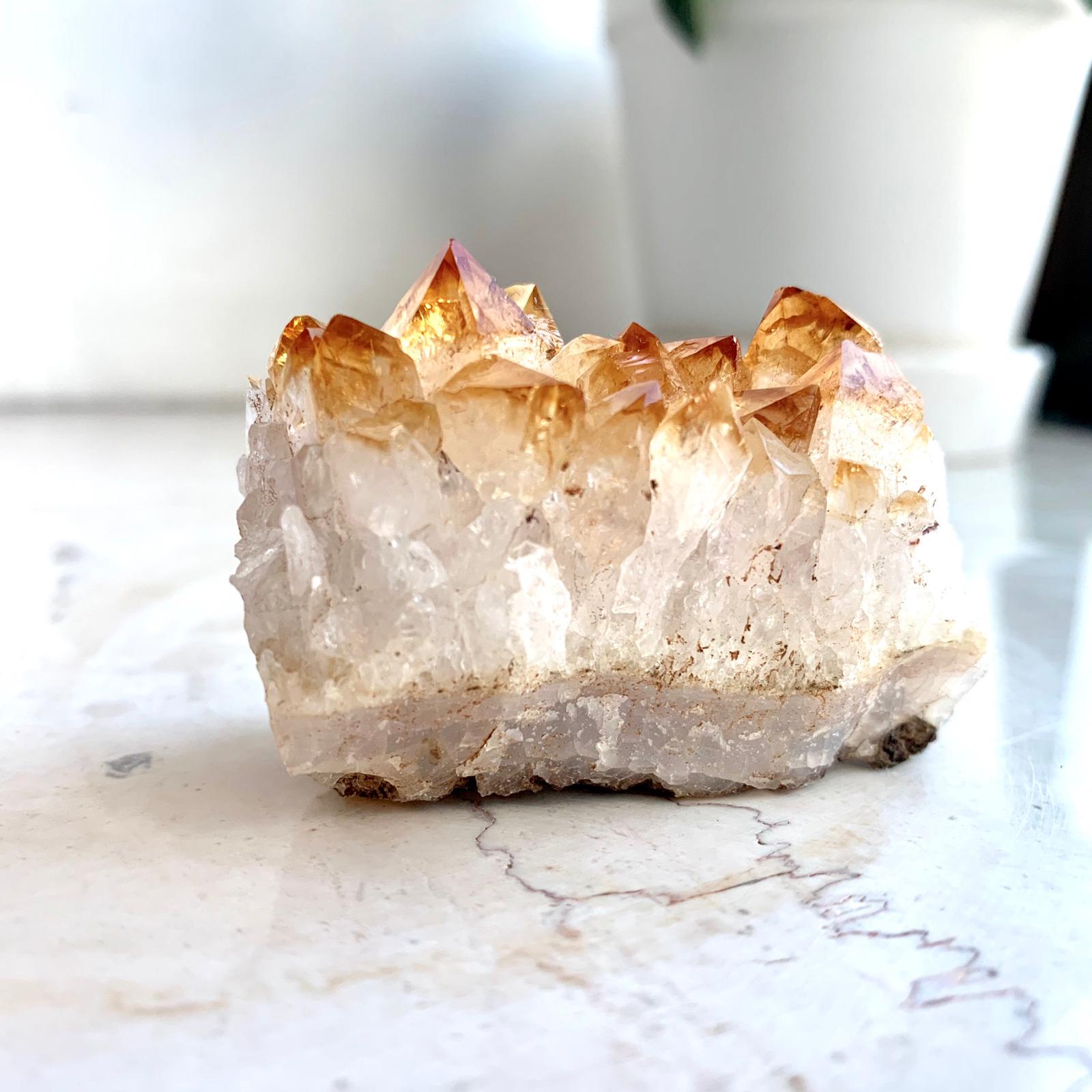 黃水晶簇（細）