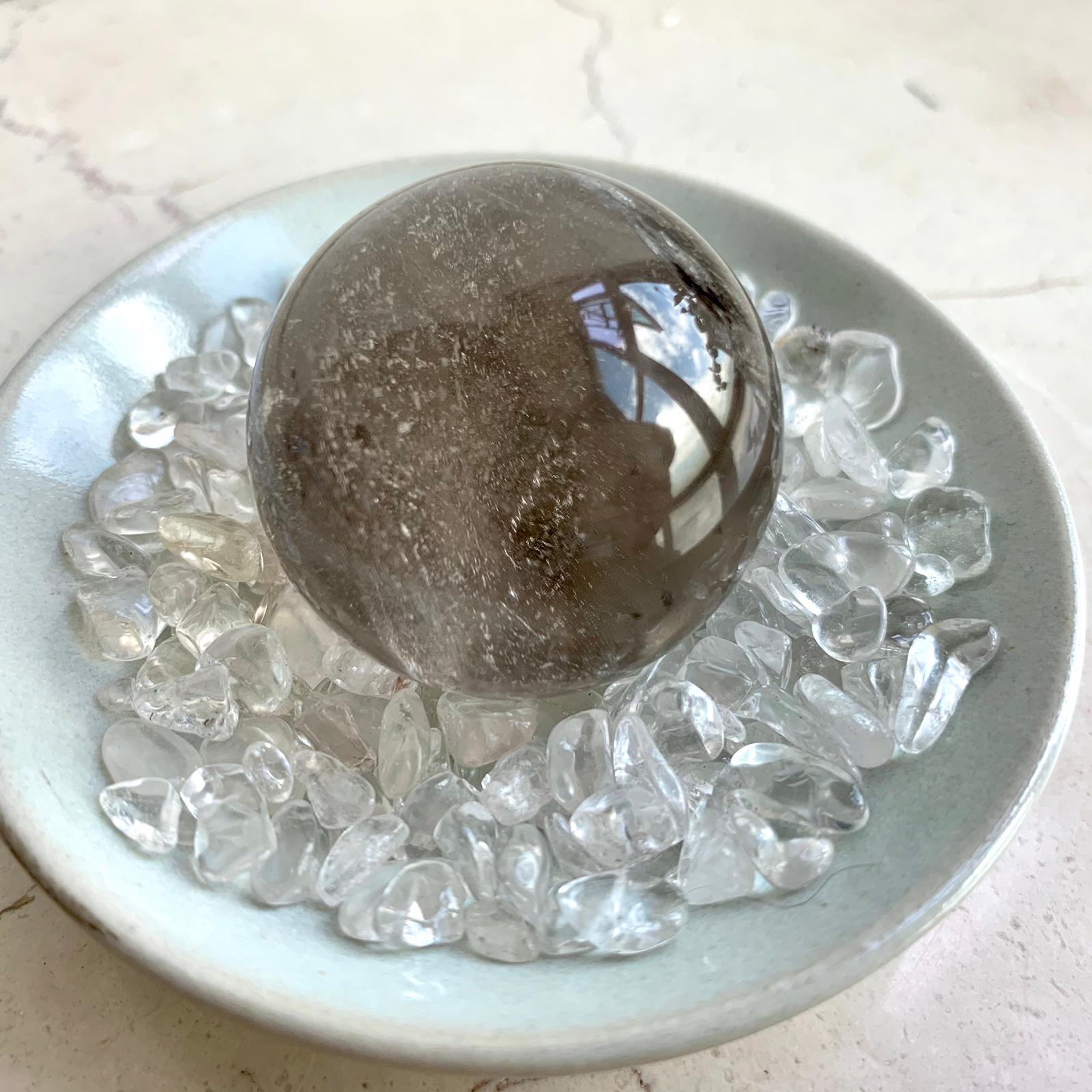 茶晶水晶球 (37mm)